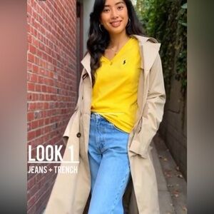 Ralph Lauren Yellow V-Neck Tee